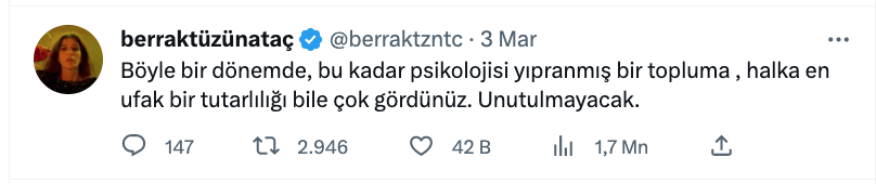 berrak tuzunatac tan dikkat ceken 6 li masa tepkisi